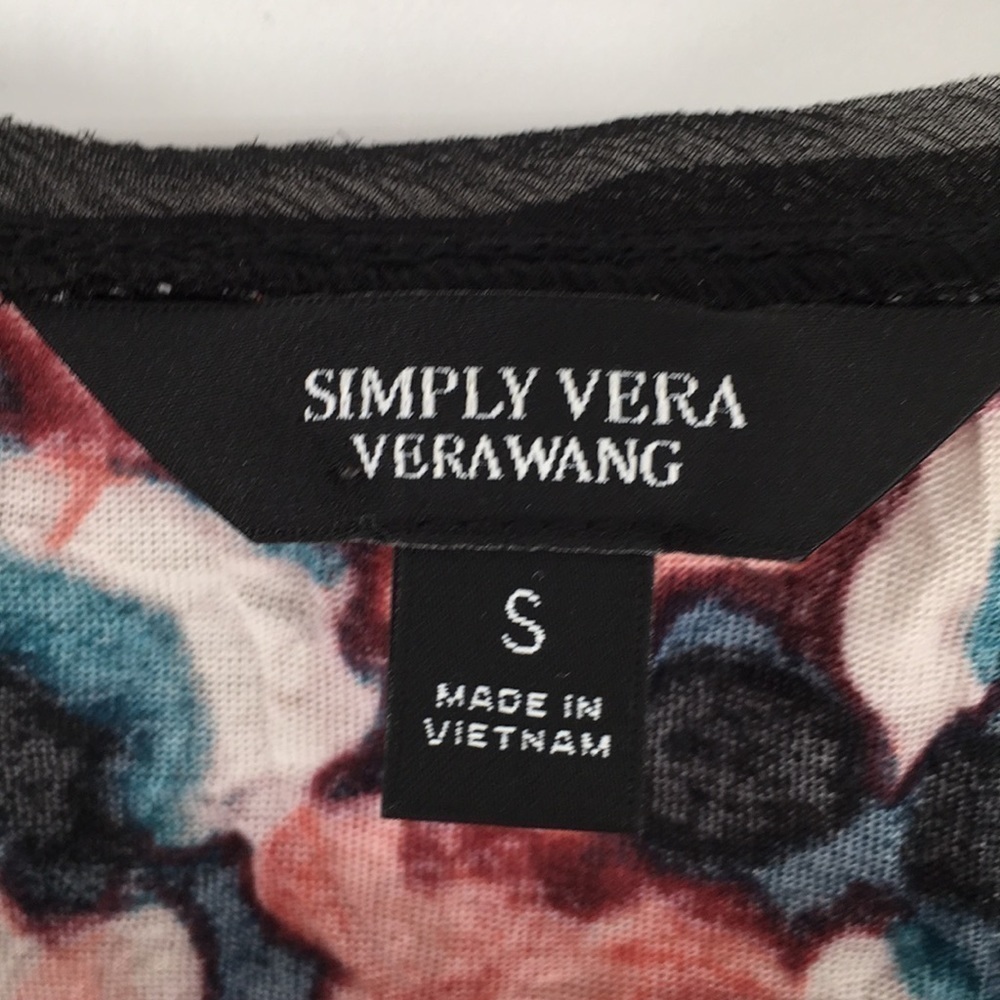 Vera Wang Multi Color Dress Casual Top - Picture 10 of 11